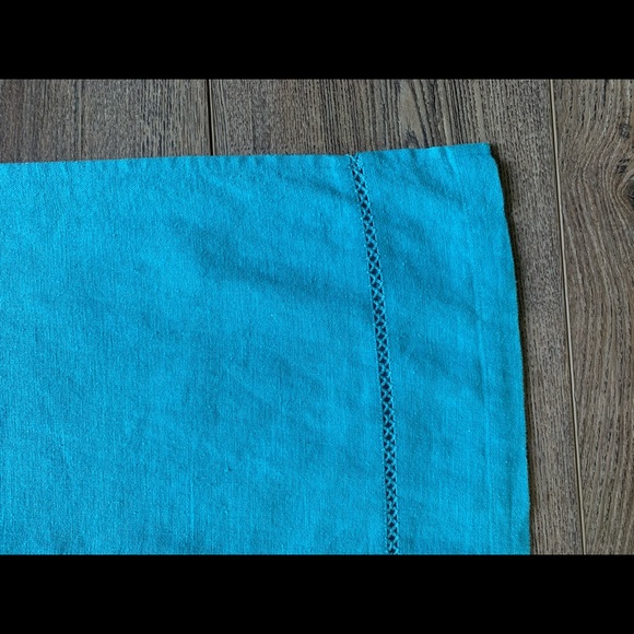 Talbots Linen Turquoise Dress Sz 10 - Picture 4 of 5